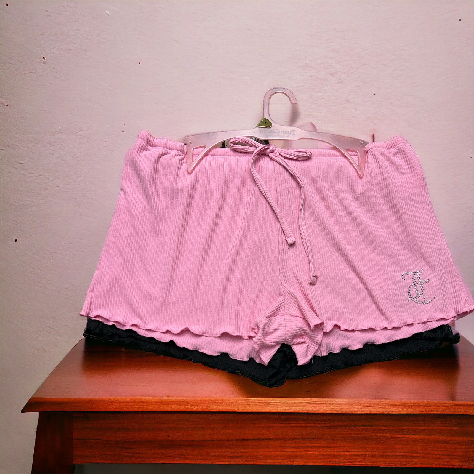 JUICY COUTURE MULTICOLOR~ RHINSTONES LOGO~JC1710~SLEEP SHORTS ALL SIZES~UNIQUE!