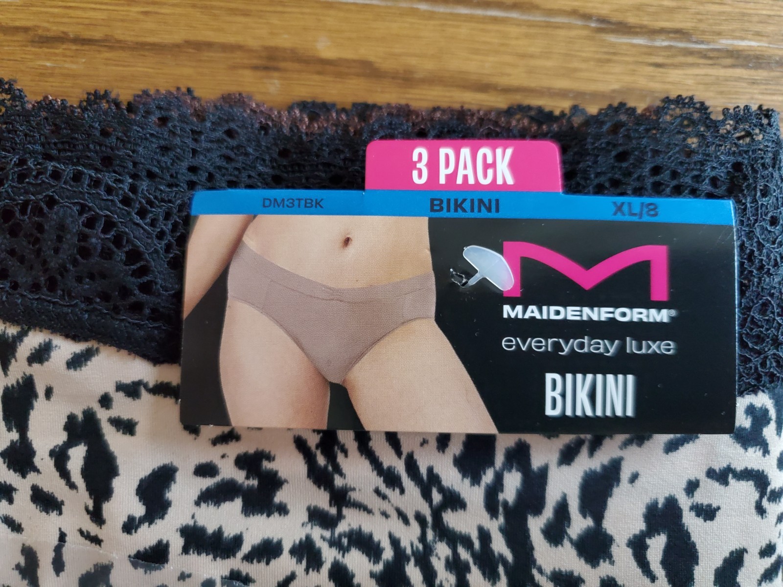 Maidenform Bikini 3 Pack DM3TBK Multi Colors Size XL/8 New