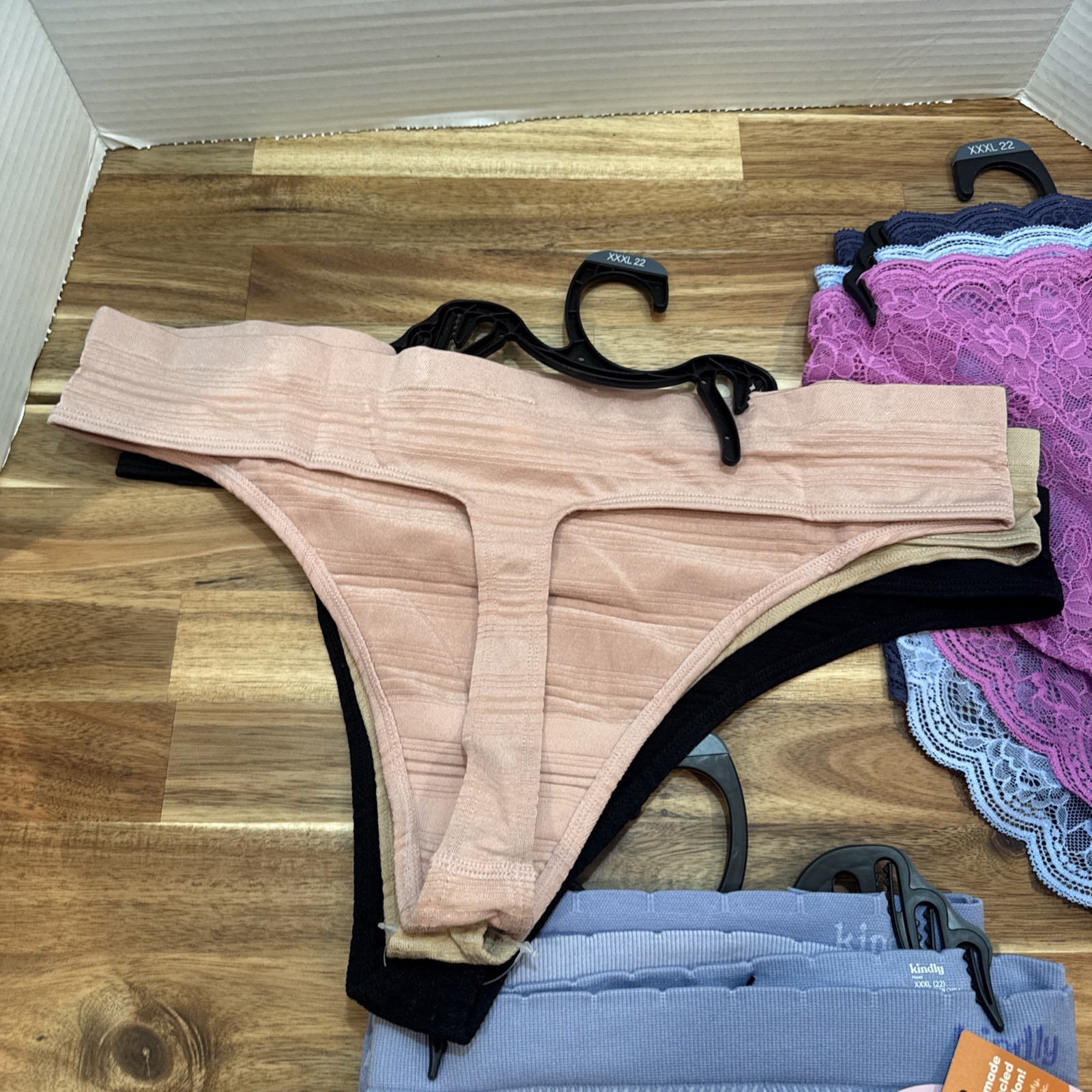 Joyspun 9 Pair Womens Cheeky Underwear Panties 3 Bikini 3 Thong &3 Boyshorts Lot