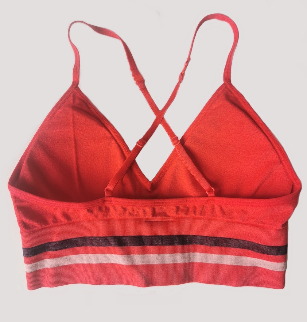 Pepe Jeans young ladies Seamless Bras “Giselle”, Set of 2, Red/Mousse, Small
