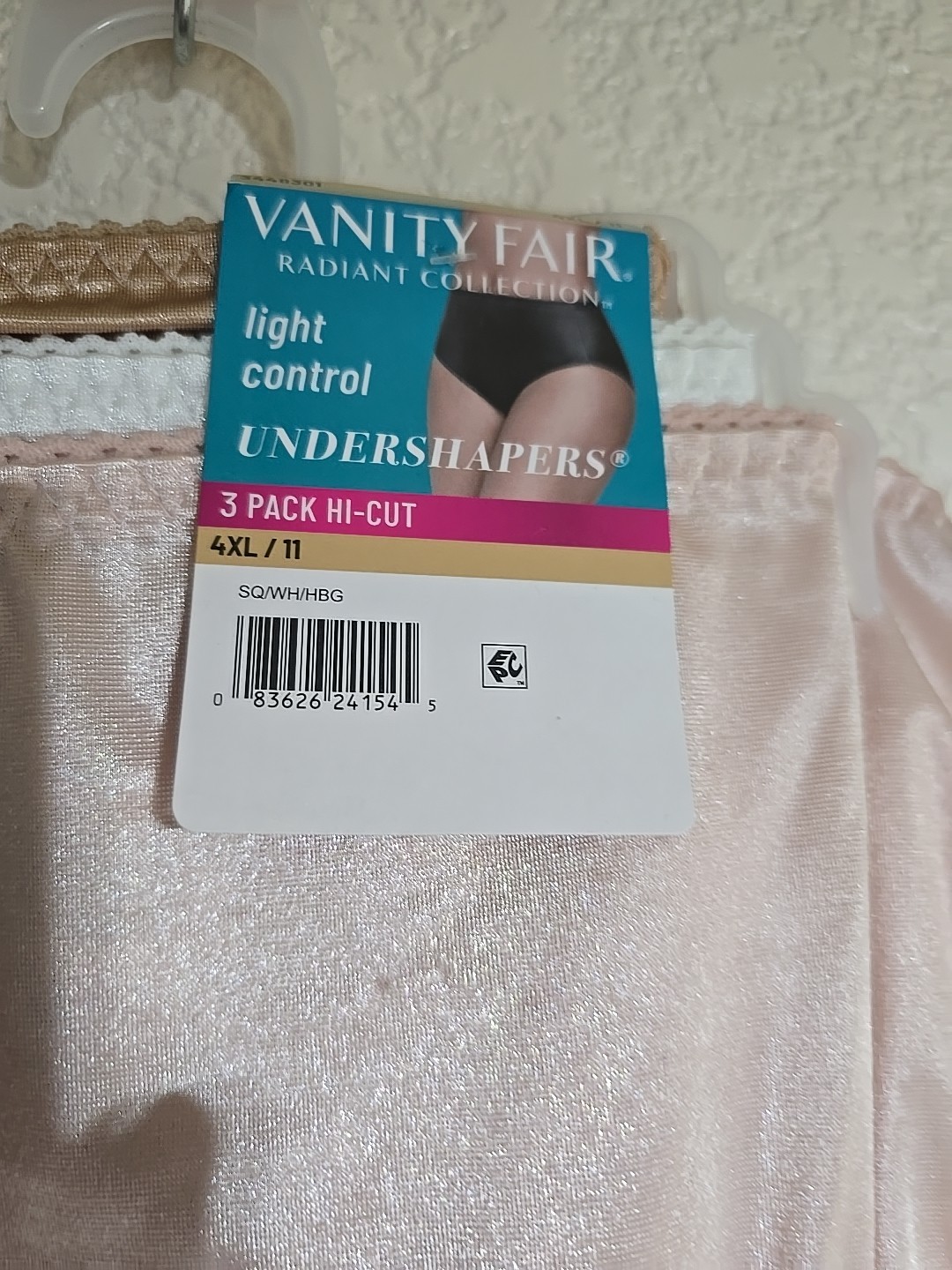 RADIANT VANITY FAIR PANTIES SHAPERS LIGHT CONTROL HI-CUT 3 PACK PLUS SZ 5XL/12