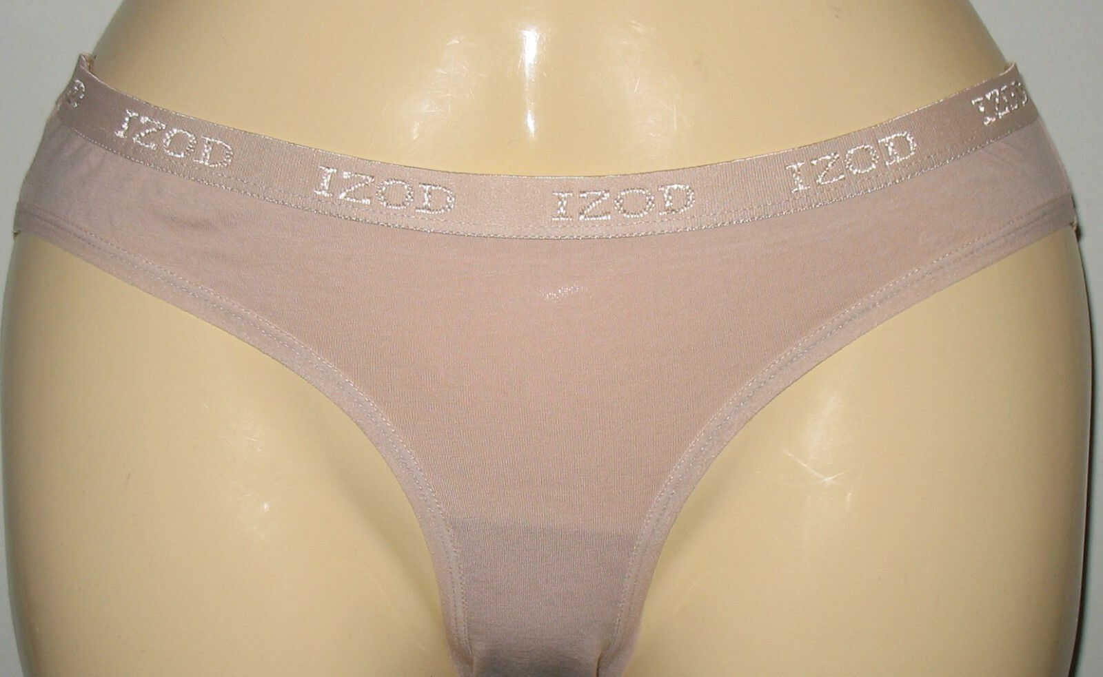 IZOD – NEW – BEIGE – SIZE: XL – COTTON/SPANDEX STRETCH BIKINI PANTY – RN 71222
