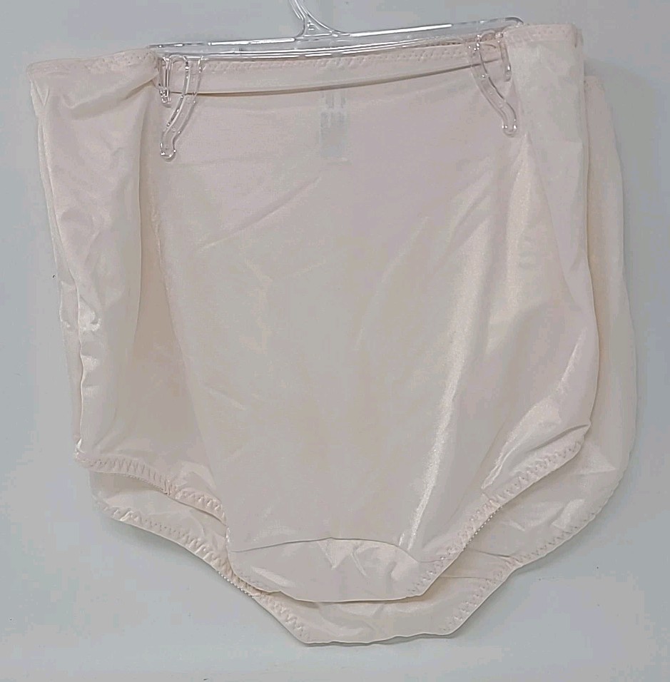 Bali X372 Tummy Solutions Lace Panel Shaping Brief Light PINK 2-Pack XL NEW