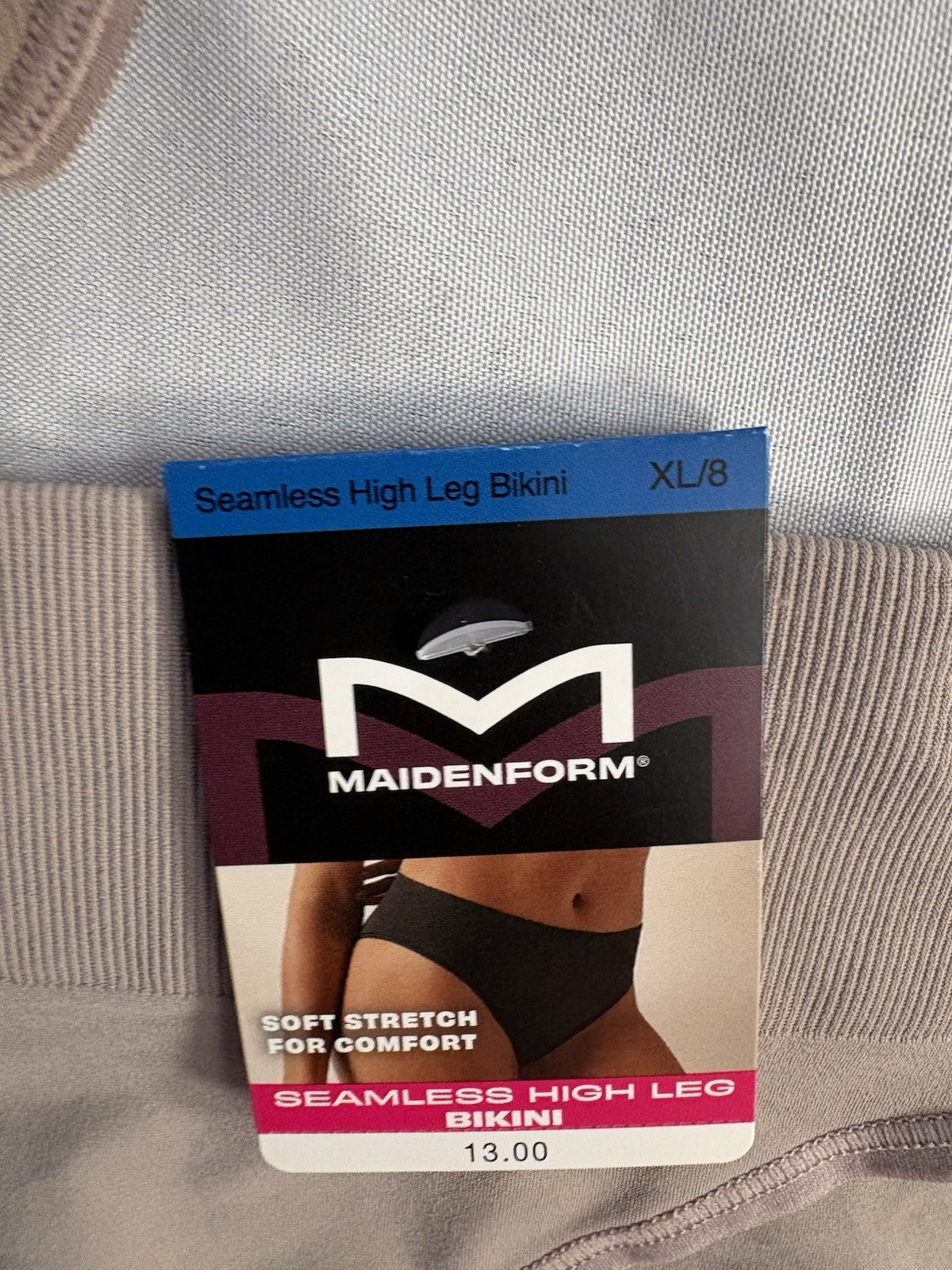 NEW Maidenform Seamless High Leg Bikini Tan Women’s DM2317 Size Xlarge 2 Pair