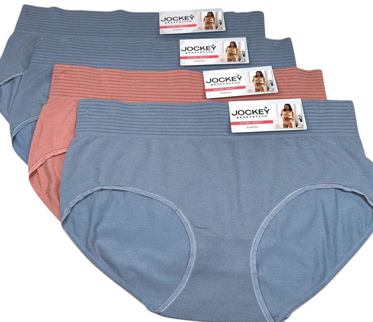 JOCKEY 4-Pair Natural Beauty Hipster Underwear Panties Modal Blend Size 2XL