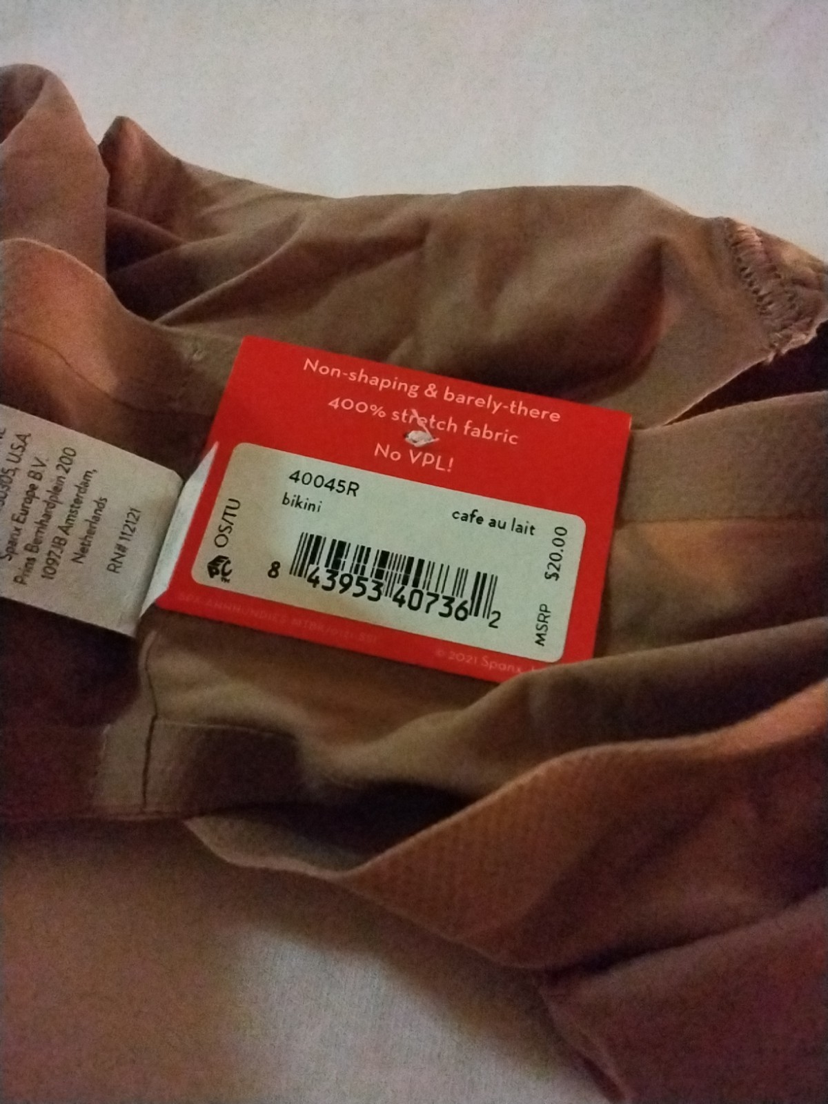 SPANX Ahhh-llelujah Fit To You Vintage Cafe Bikini Panty Women One Size XS- XL