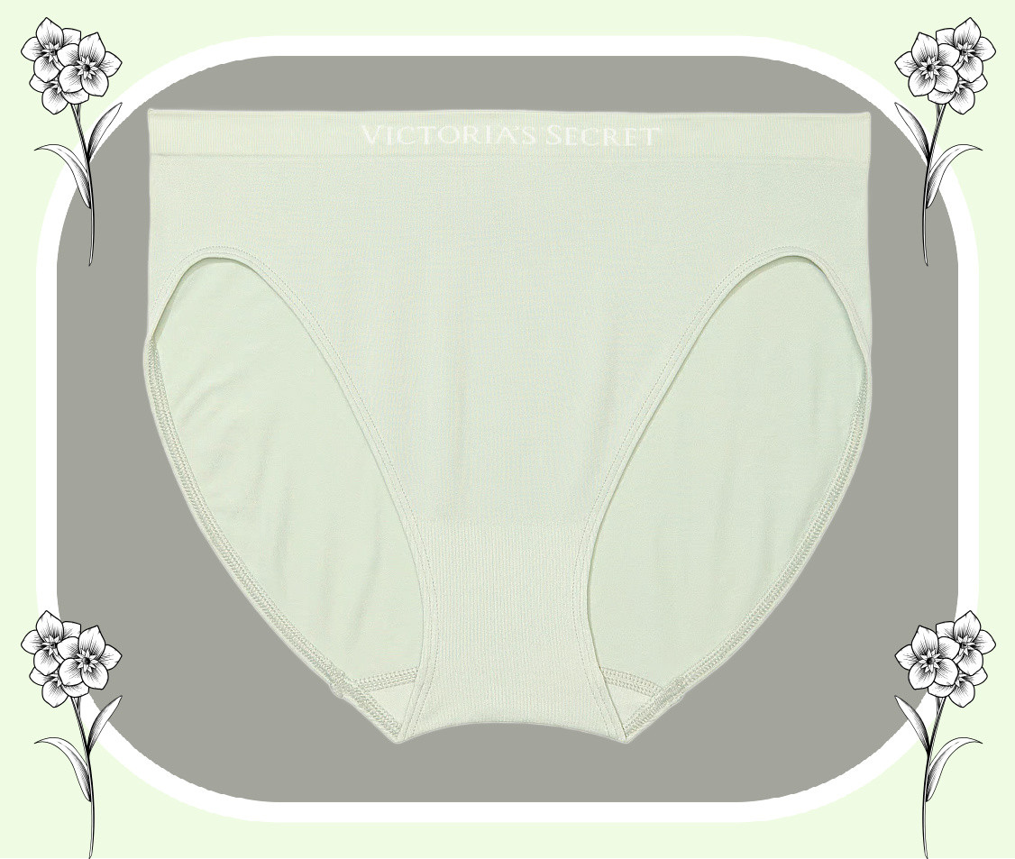 S T Green SEAMLESS NO SHOW FULLCOVER Victorias Secret High-Leg Waist Brief Panty