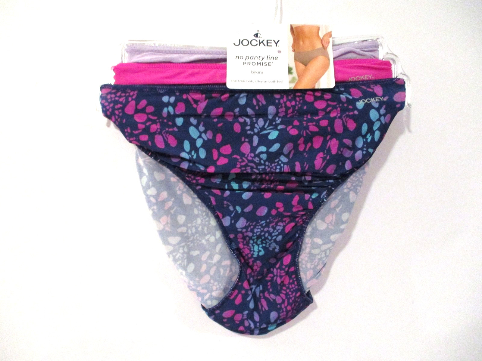 Jockey No Panty Line Microfiber stretch Bikini panties 3 pair size 6/M