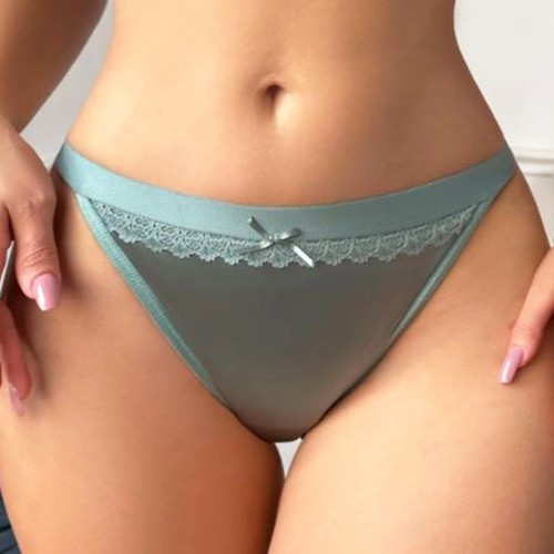 3 Pack Lot Sexy Womens Satin Panties Bikinis Low Rise Underwear Lingeries Briefs