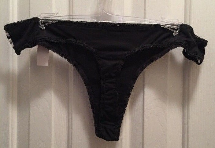 Black Zebra Stripes Sides Thong Tanga Panties Size 2X-3X-4X Sexy Silky Body Lace
