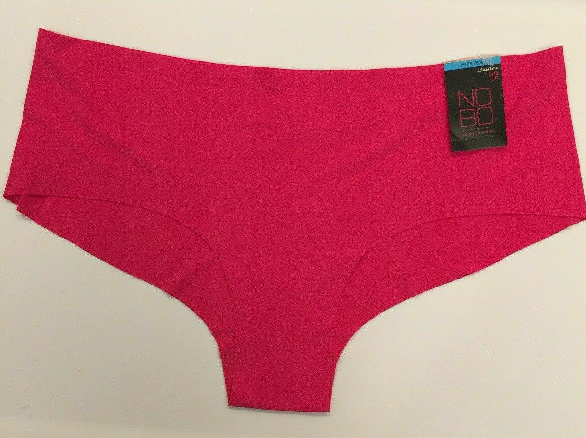 Pink Fuchsia Laser Cut Hipster Panties Size S(5)-L(7)-XXL(9) Solid Color Smooth