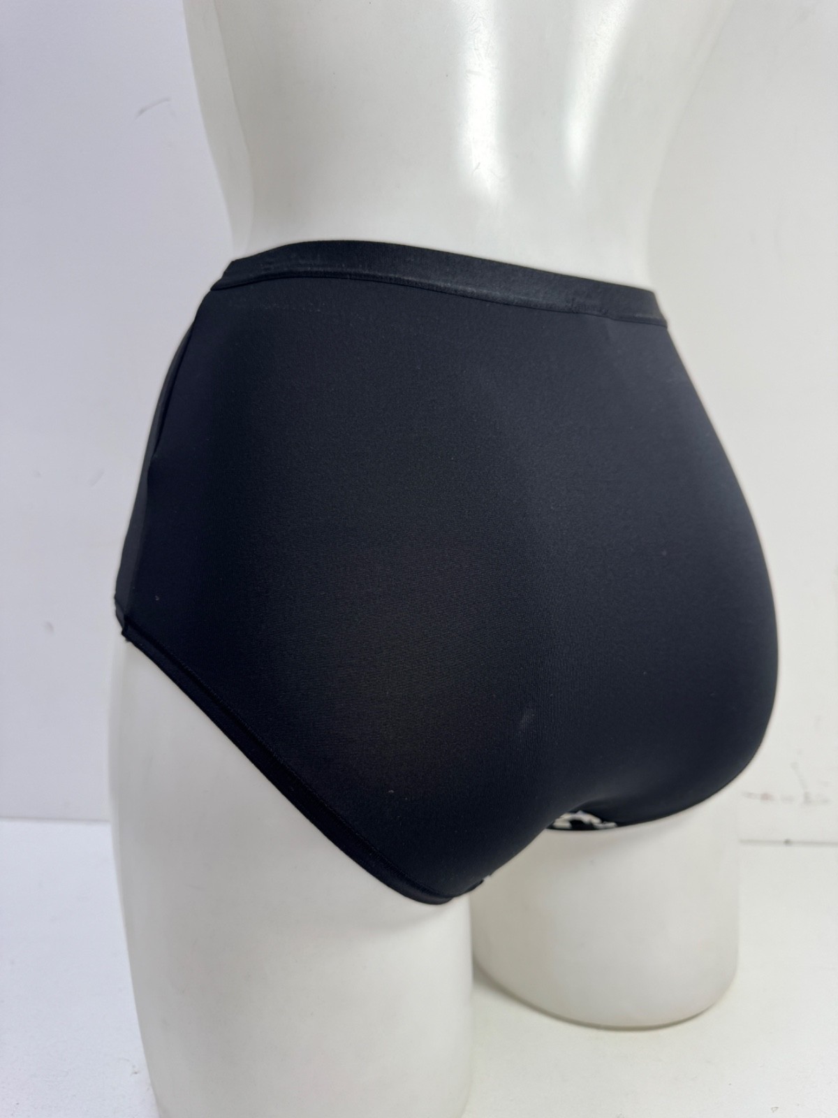 Ex M&S Black Floral Full Briefs Lingerie Knickers Pack Of 2 Size 10 14