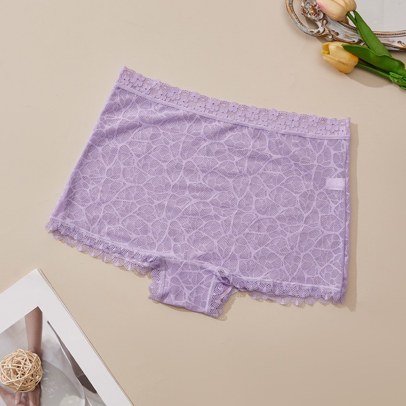 5 Pack Lot Sexy Womens See Through Lace Panties Boyshorts Underwear Lingeries