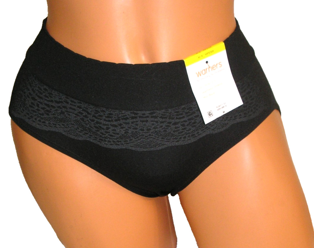 Panties Lingerie Warners No Pinch No Problem Black Hipster Sz 6 Medium Gift