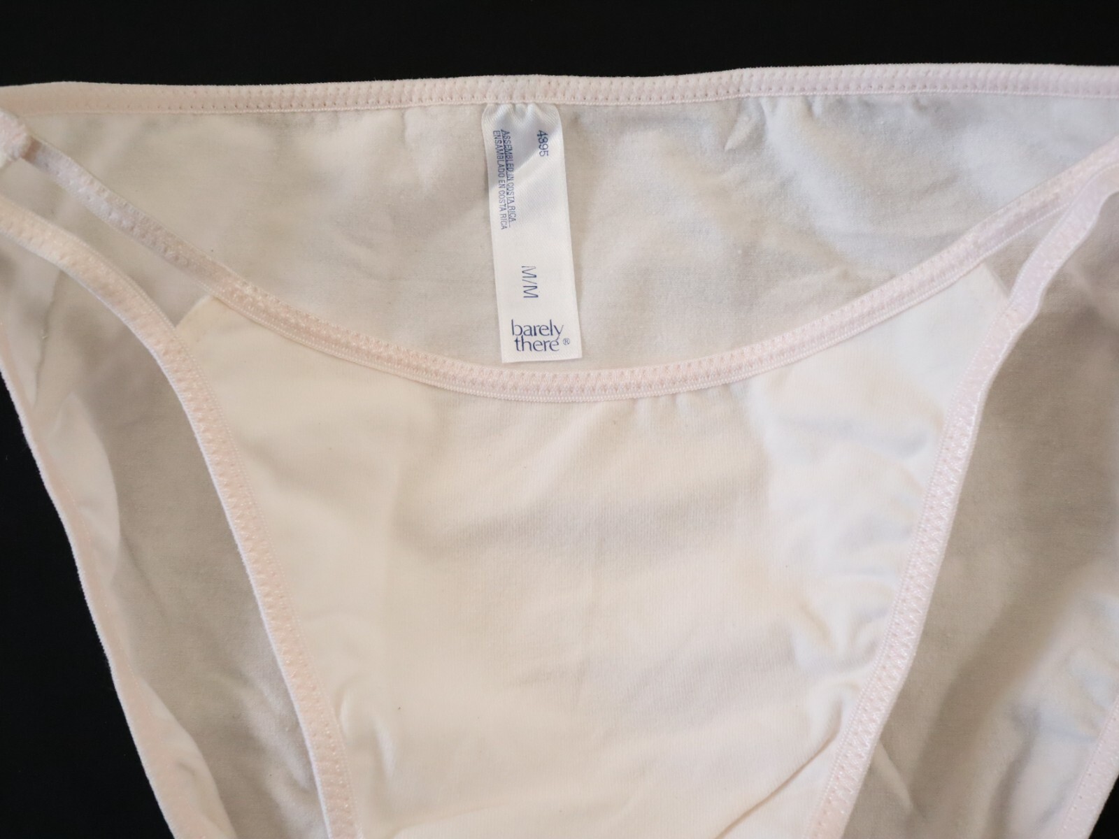 1 NEW Barely There TRUE VTG Y2K 00s Cotton High Cut String Bikini Panty MEDIUM
