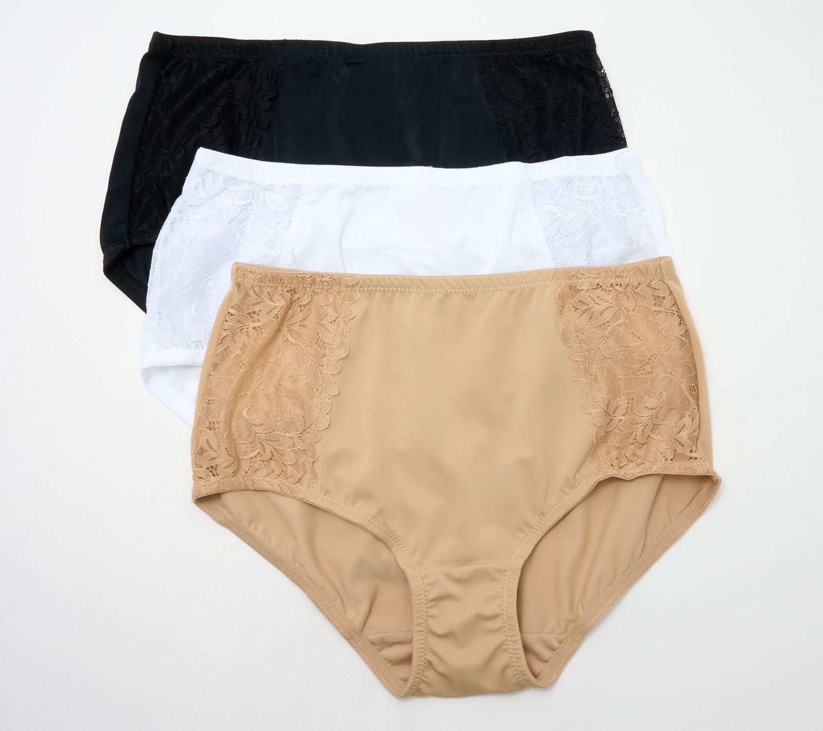 Gloria Vanderbilt Women’s Plus Sz Panties 1X Breezies Hipster Tan/Beige A634609