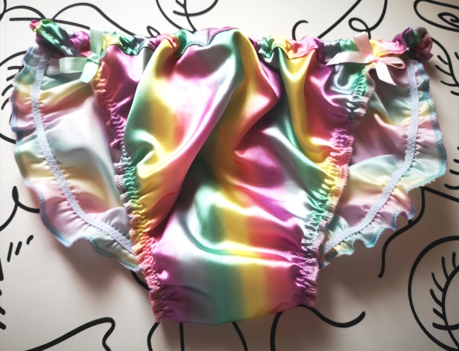 🌸MADE TO ORDER* SATIN Tanga style “SISSY “Knickers any size..any colour🌸