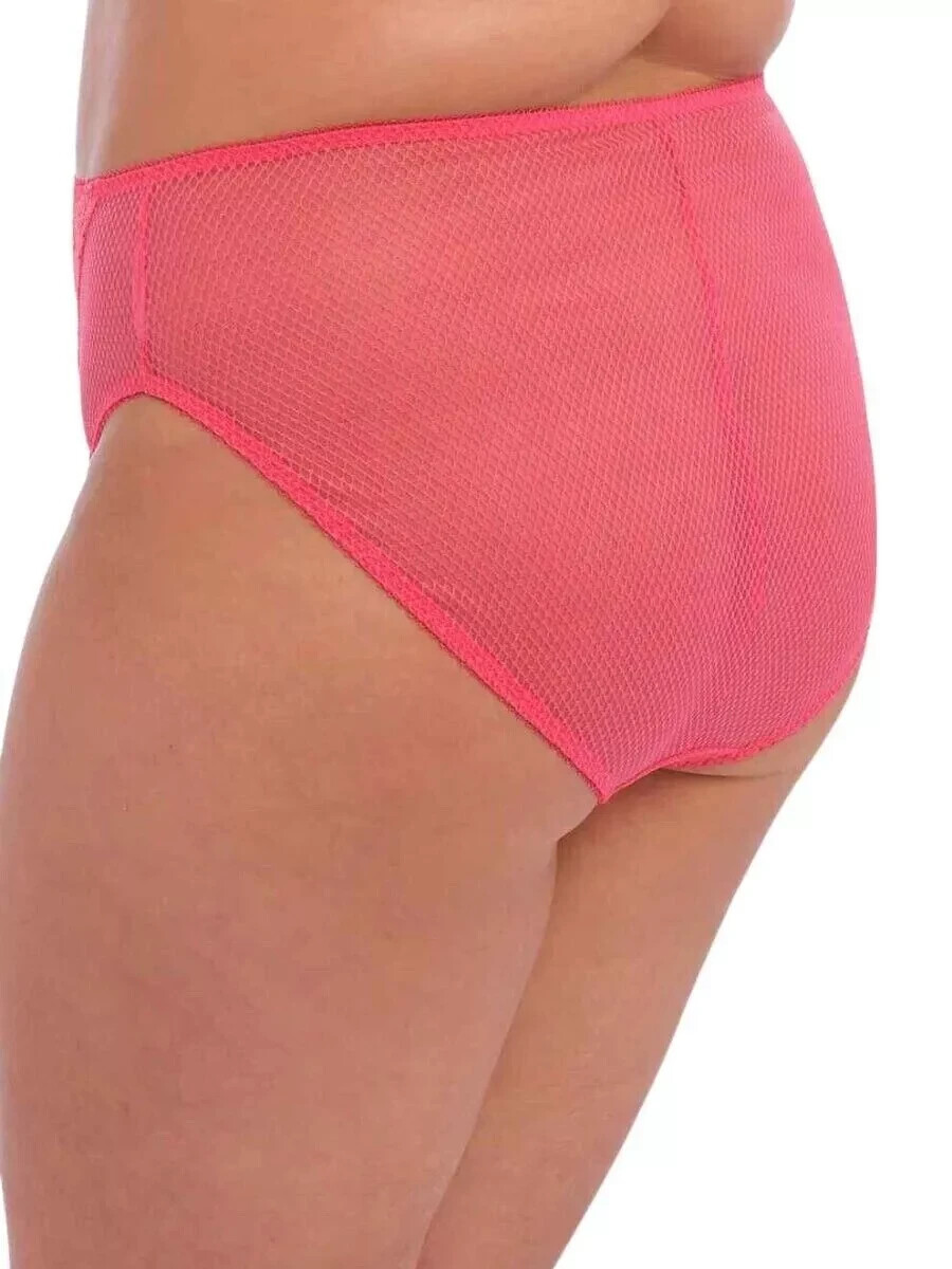 Elomi Charley Brief L 14 16 Honeysuckle Pink High Leg Waist Full Knickers 4386