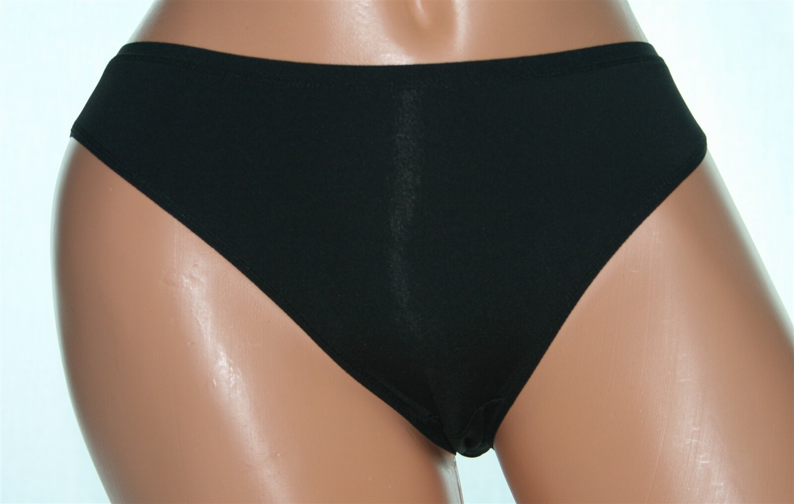 Black Bikini Panty that is slightly soft fabric Size 16