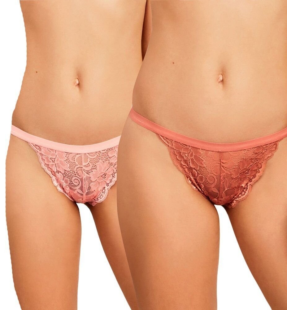 ToBeInStyle Women’s 6-Pack Sexy Delicate Sheer Floral Lace Design Underwear