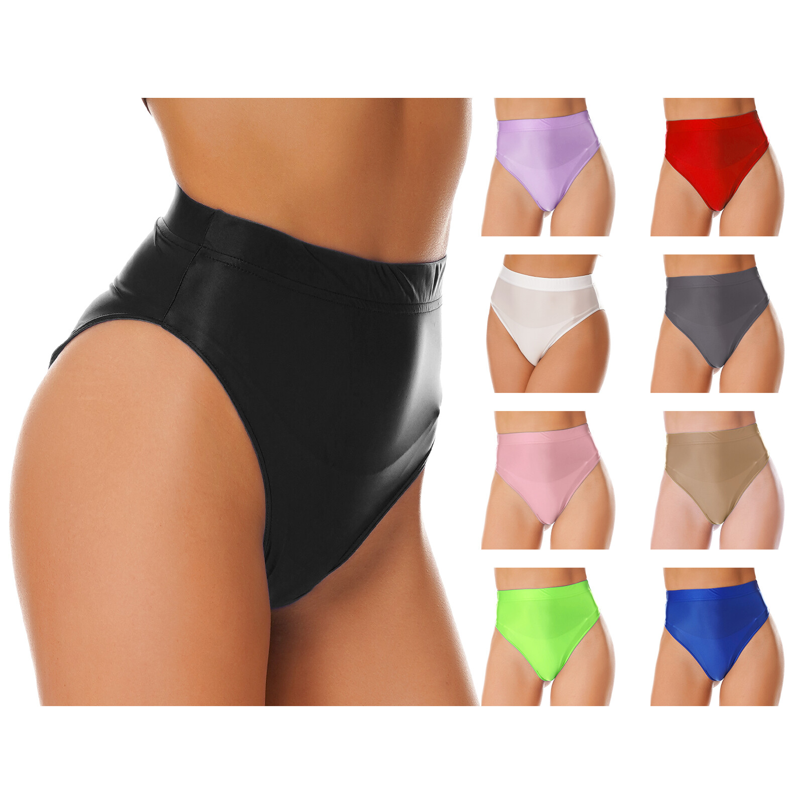 Women Knicker Activewear Panty Gymnastics Briefs Boxer Costume Oily Sleepwear
