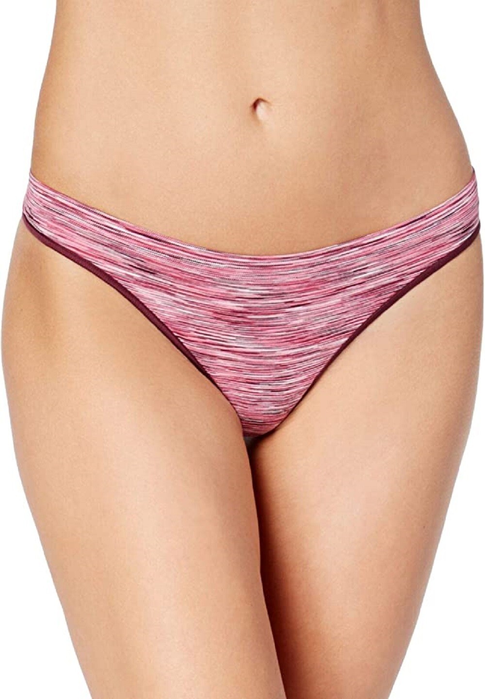 Jenni by Jennifer Moore Women’s Seamless Thong Berry Space Dye L – NWOT