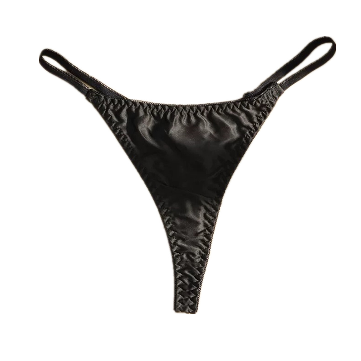 5 Pcs Lot Womens Sexy Satin Thongs Panties Silky G-string Underwear,S M L XL 2X