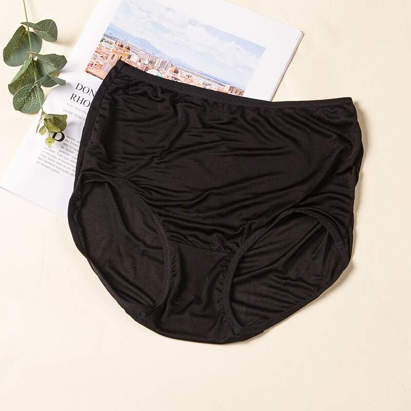 3 Pairs Mulberry Silk Underwear Women’s Briefs Plus Size Real Silk Lady Panties