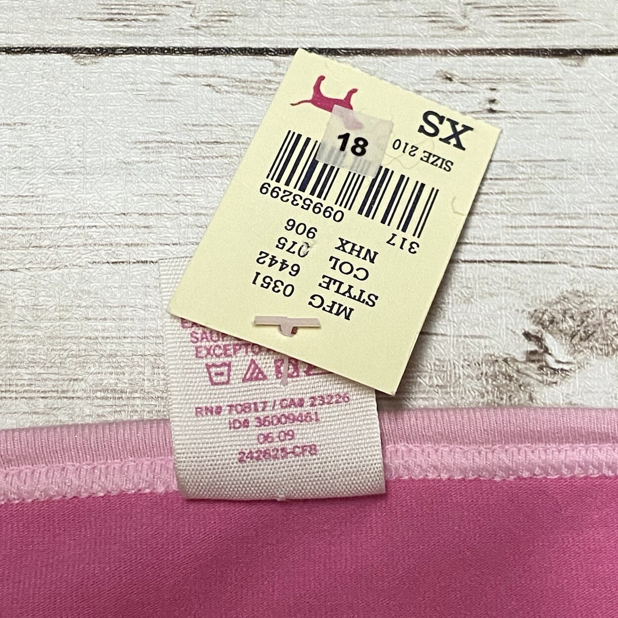 RARE PINK VS VINTAGE GLITTER LOW RISE HIPSTER PANTY NWT