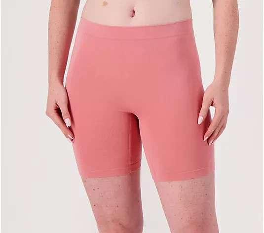 Breezies Set of 4 Cotton Long Line Panty Pack Peri Large A475754
