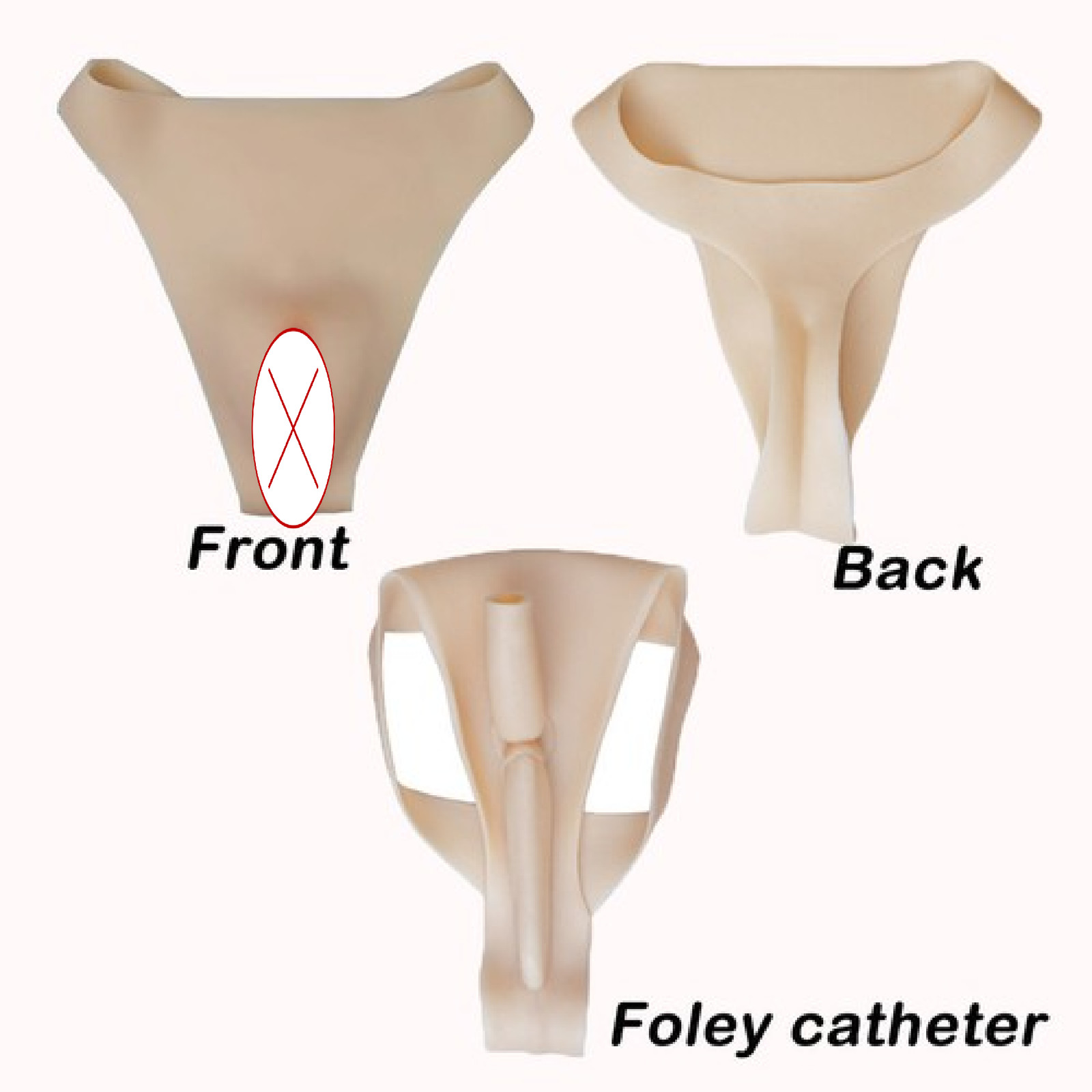 Silicone Buttock Fake Vagina Female Vagina Pants Underwear Crossdressers Panties