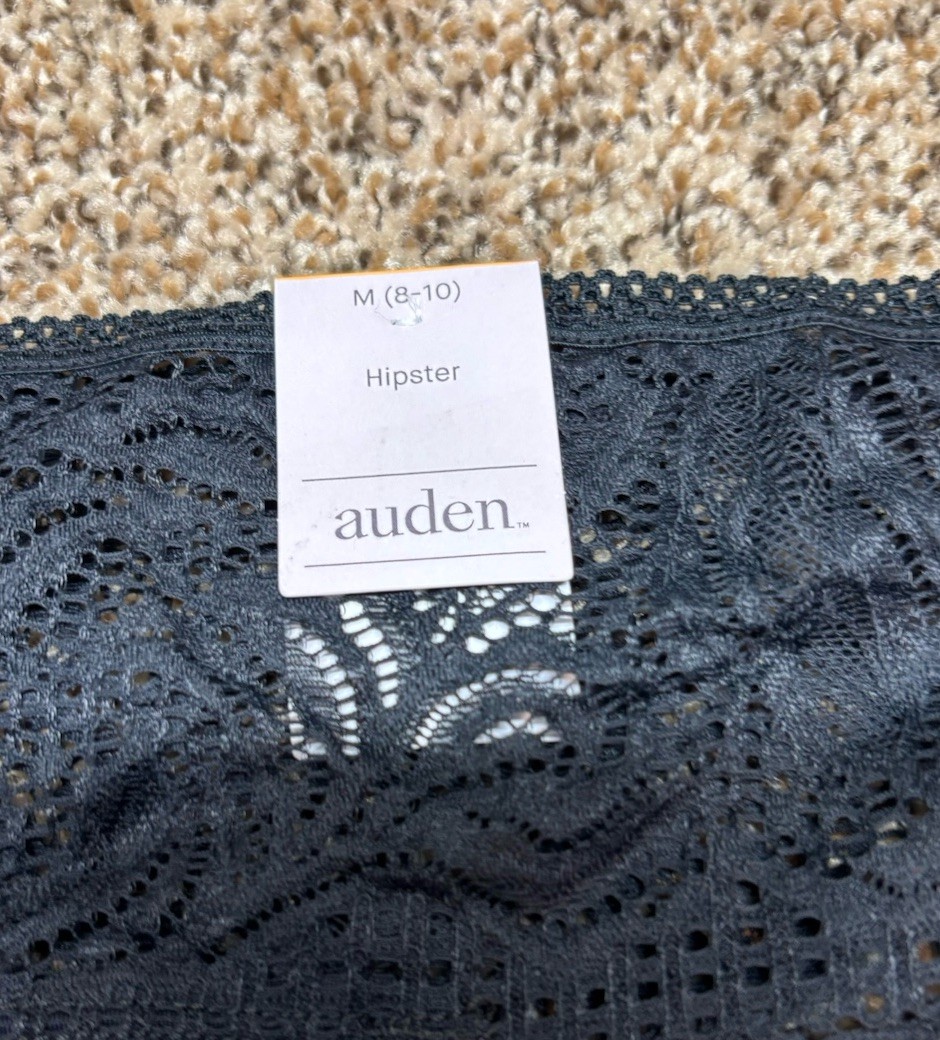 Auden Black Hipster. Size: Medium (8-10).