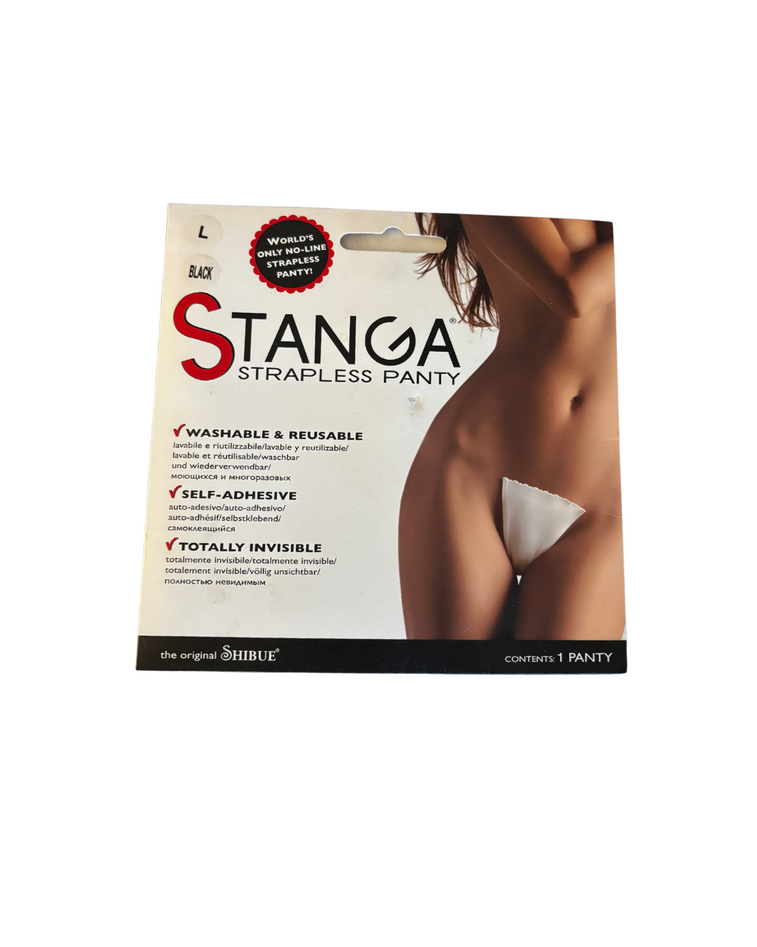 235. No Line Strapless Panty Size L Black – Brand New w/ Tag!