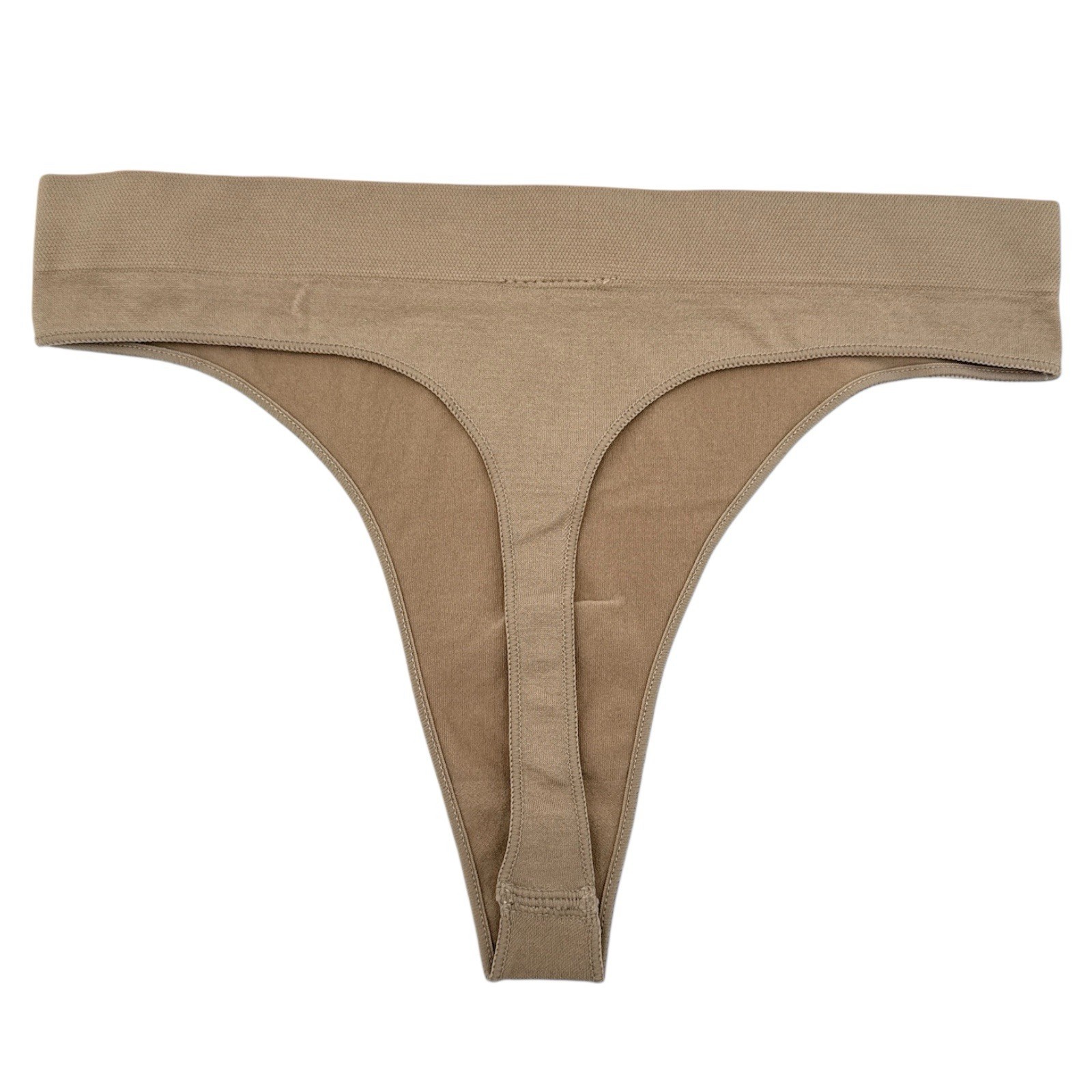 NWT Women’s TAUPE Seamless Thong Underwear Fits 2-9 – Nylon Spandex Stretch