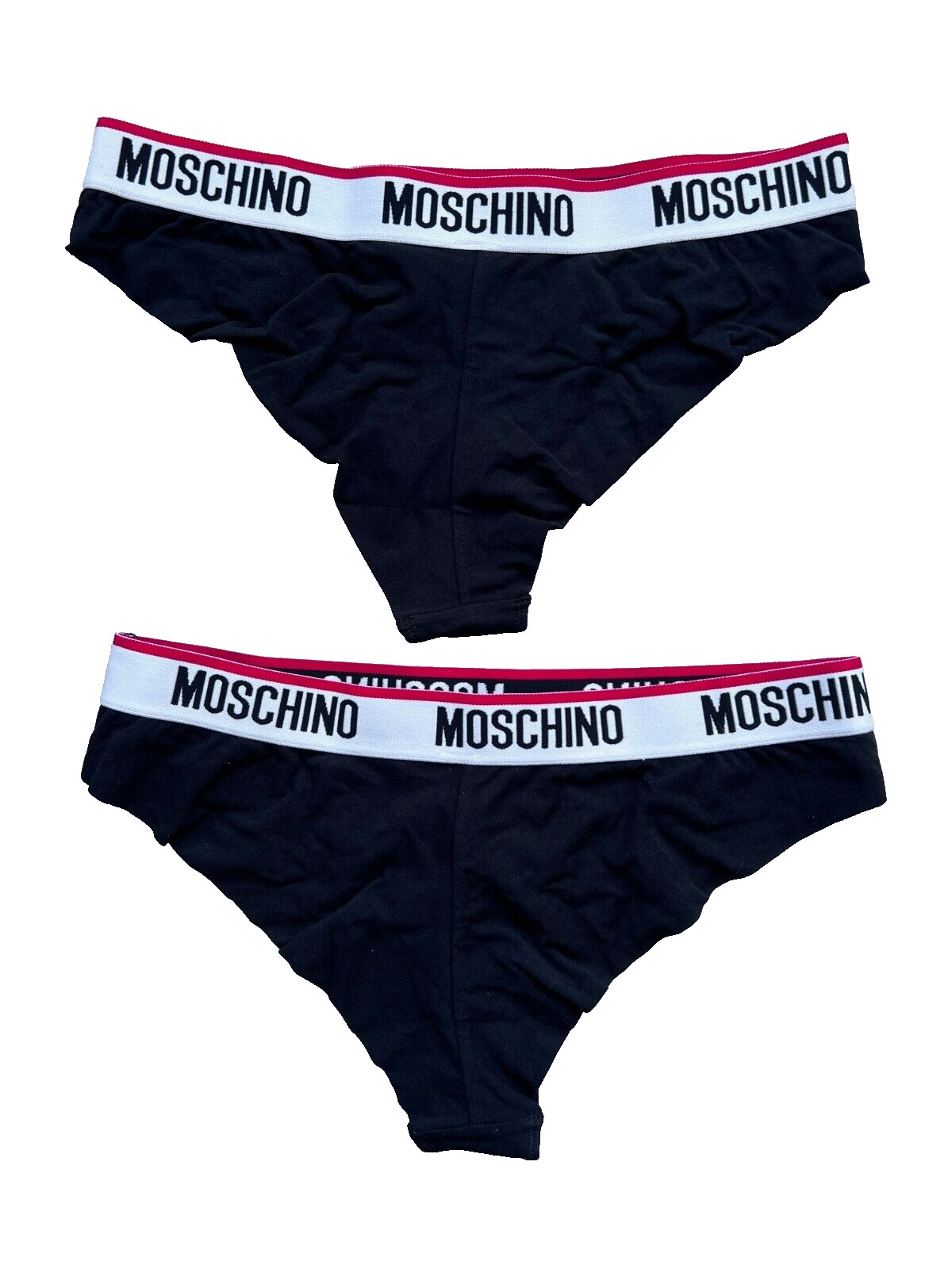 Moschino Underwear 2-Pack Brazilian Brief Black ( US 8/M )