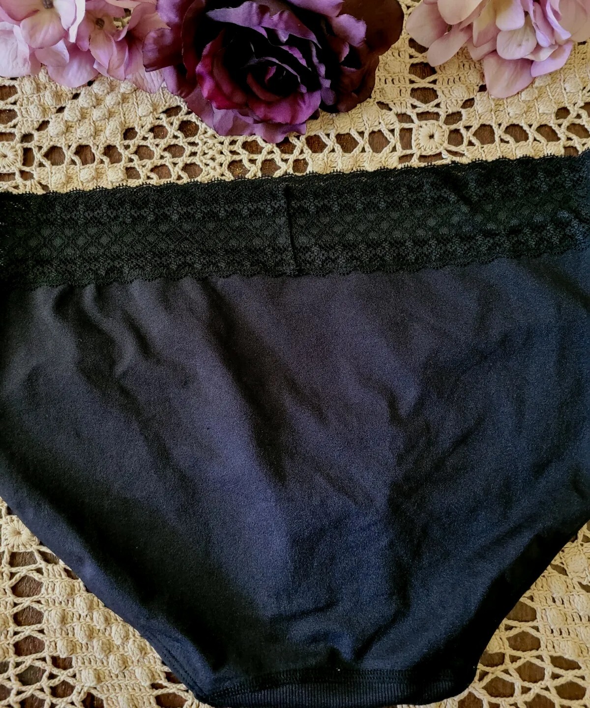 8/XL JOCKEY Microfiber SeamFree SeXy Lace Modern Fit Hipster Panty #2123 ~ Rare
