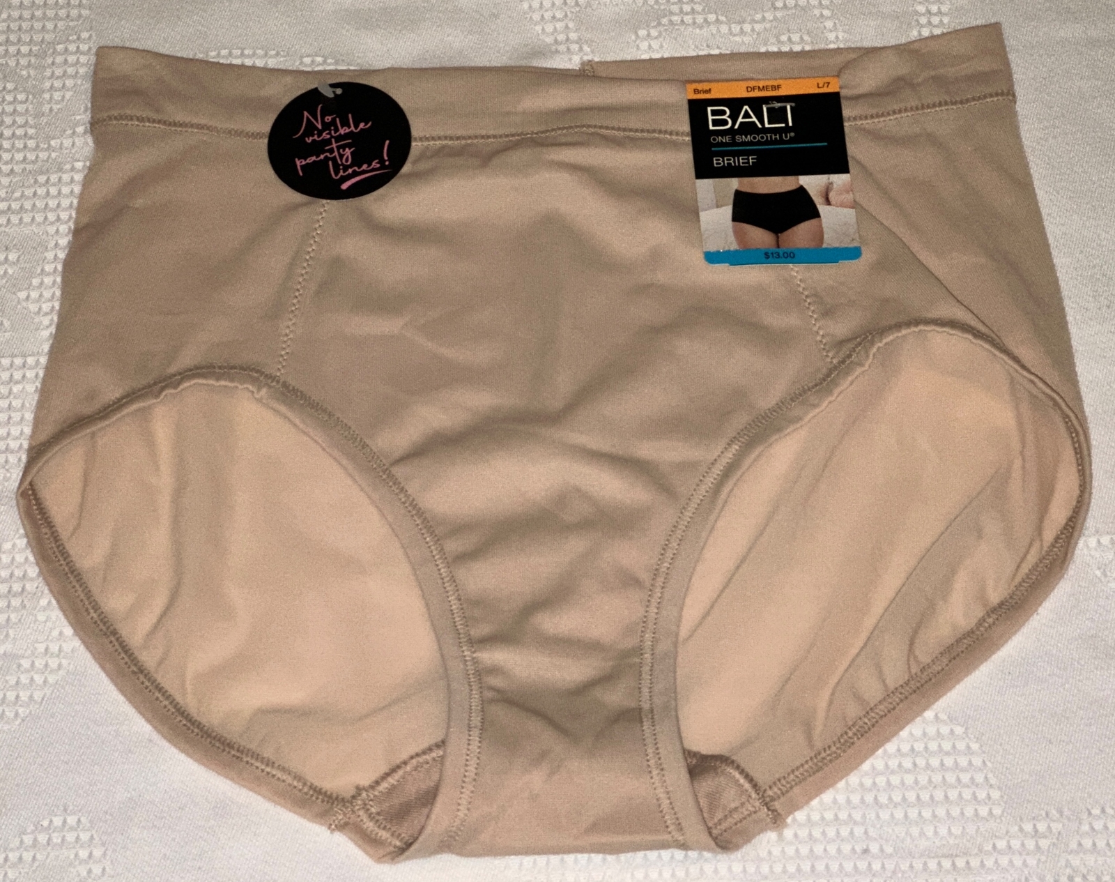 BALI One Smooth U Second Skin Micro Taupe Nude Brief Panty Womens M 6 L 7 XL 8