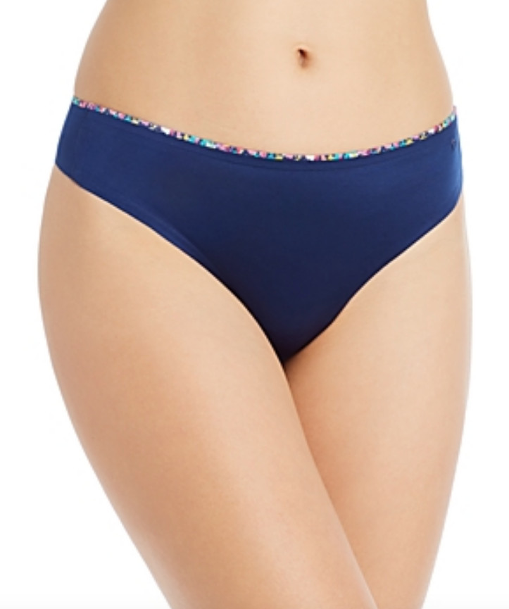 Jason Wu Womens Estate Blue Bemis Basics Thong L52638 Size Large