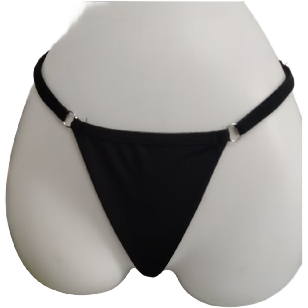 For Women’s Bikini Underwear Polyester Blend Low Waist T Back Solid Color Style