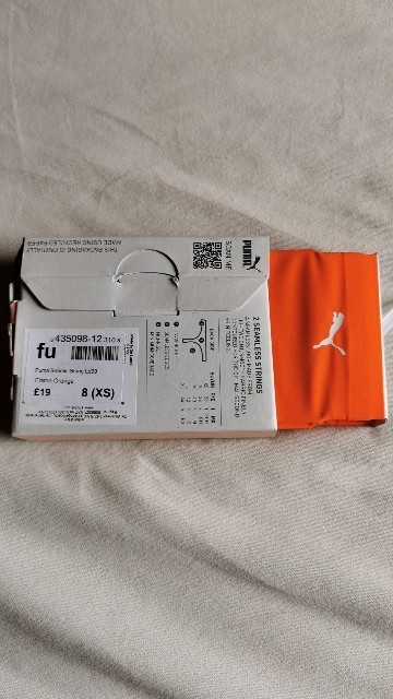Puma Women’s Seamless String Thong Underwear XS 8 Flame orange 2 pack