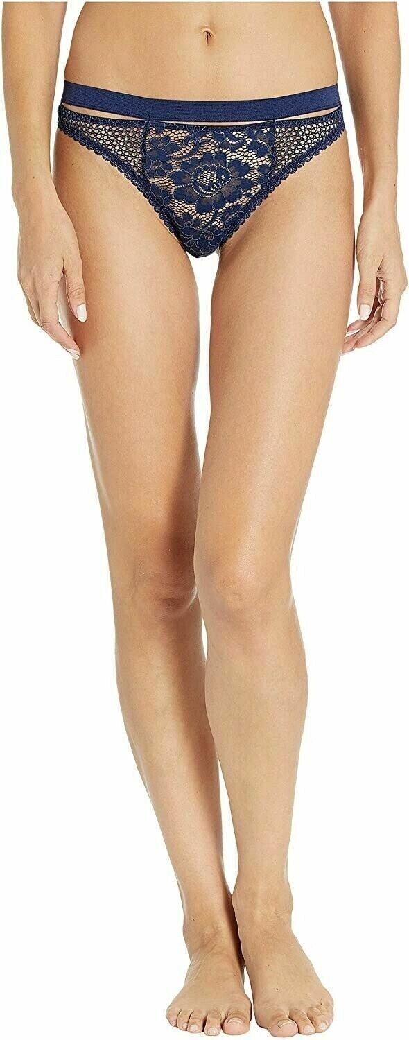 Else L57314 Womens Midnight Blue Petunia Sporty Thong Size Large