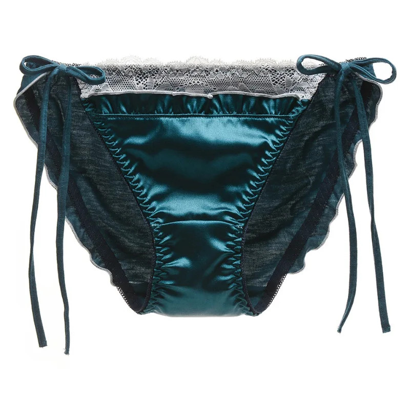 Lace Mid Rise Panties Women’s Ruffle Briefs Soft Stretch Comfort Fit Panty