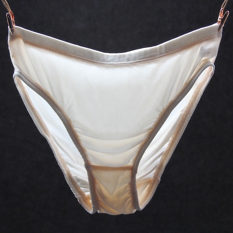 Women 100% Real Silk Knitted Briefs Panties Knickers Lingerie Soft Breathable