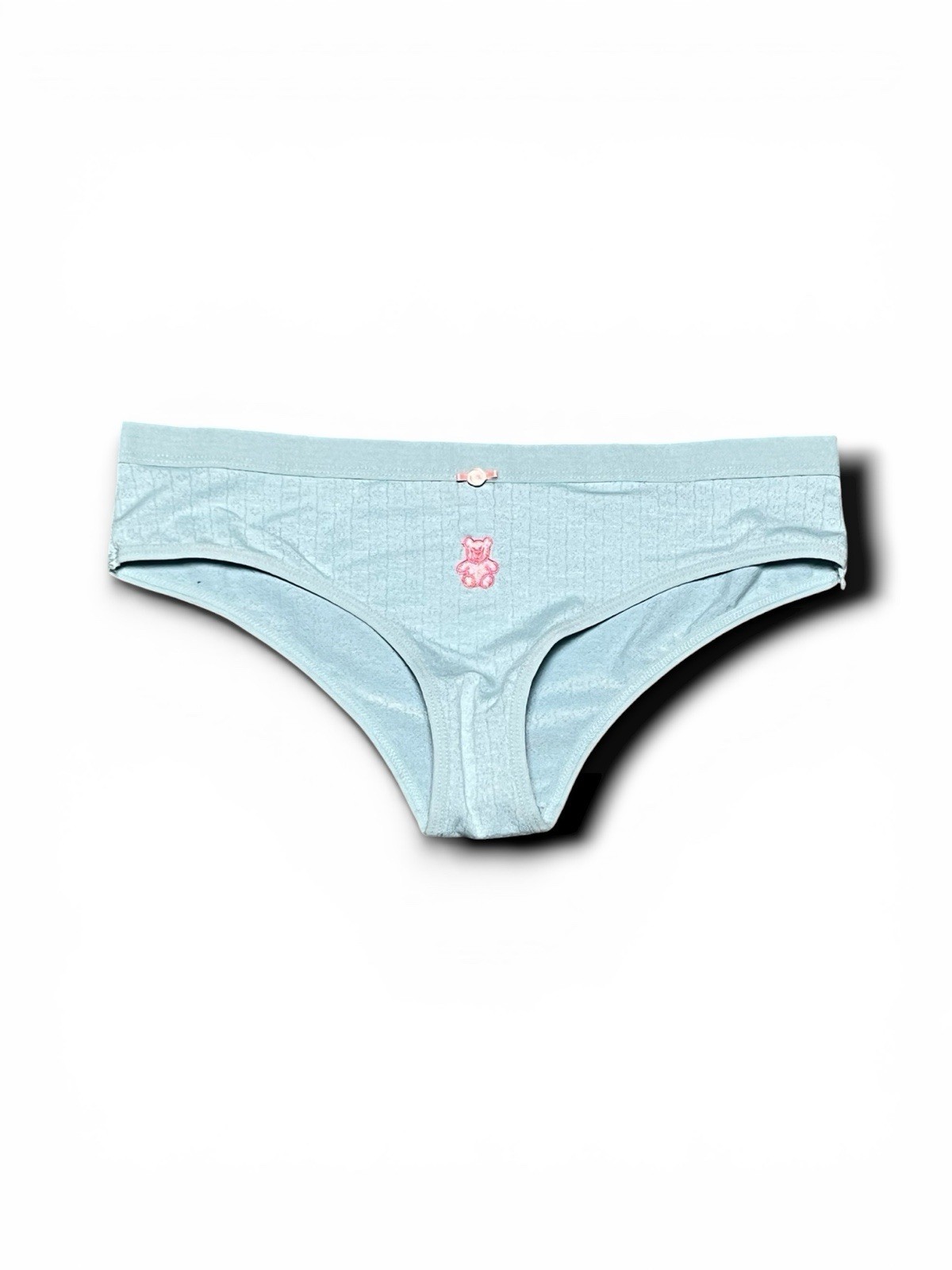 Women’s Embroidered Teddy Bear & Flower Bow Brief Panty – Small (NWOT)