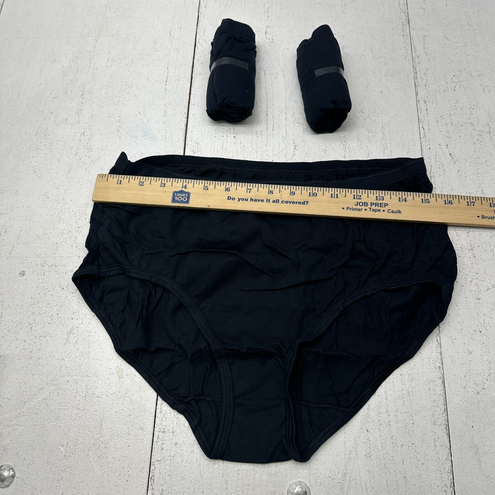 Fruit of The Loom Black Three Pack Basic High Waisted Underwear Women’s Size 2XL