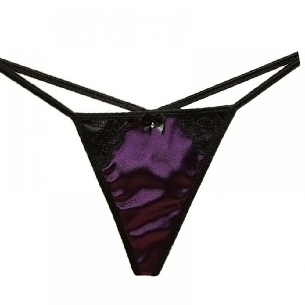 Women Sexy Lingerie Lace Satin Underwear G-string Thongs Panties Knickers Briefs