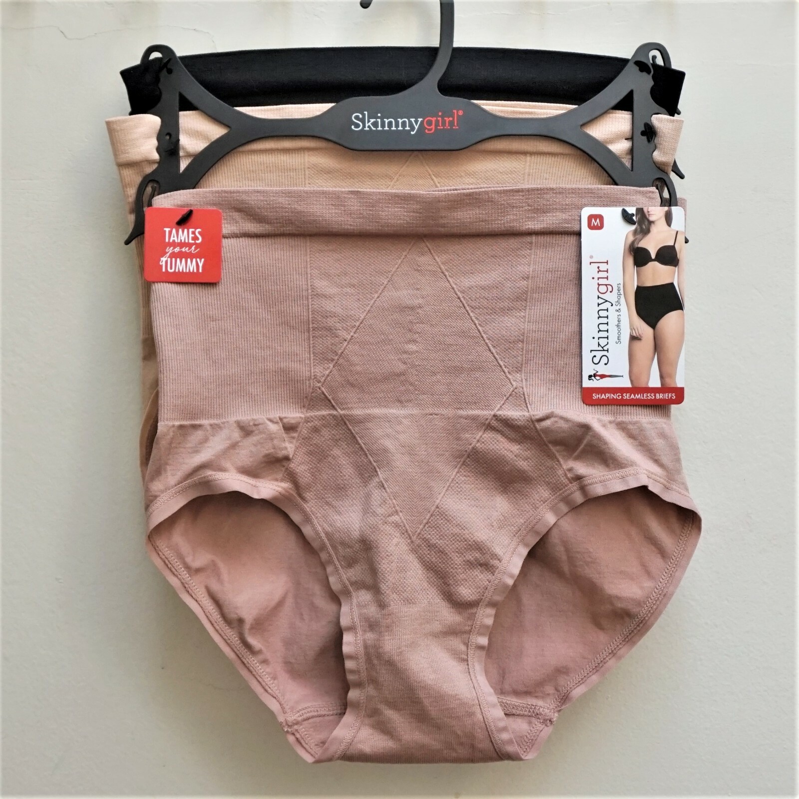 SKINNYGIRL 3 PACK SEAMLESS SHAPING BRIEFS Tummy Toning Panel S M L XL 2X