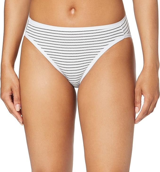 Amazon Essentials Women’s Cotton Stretch High-Cut Bikini Panty 4 Pack Size XXL