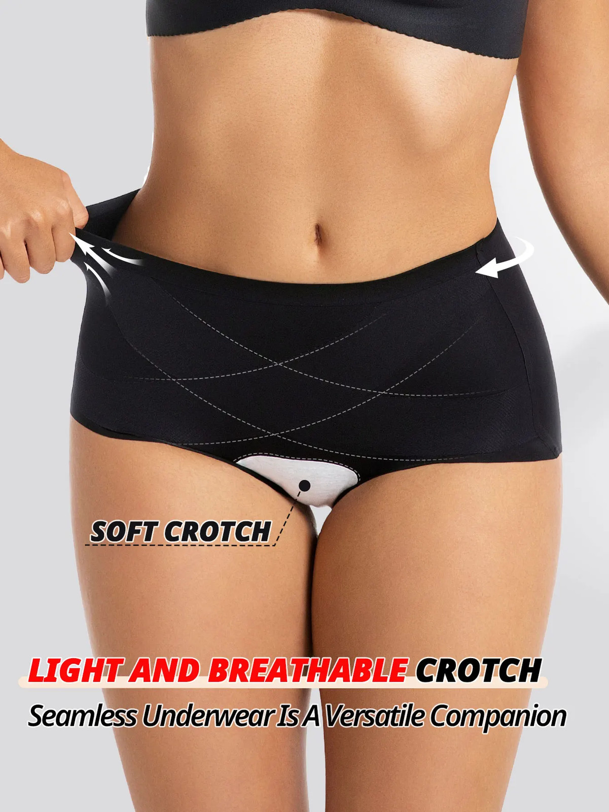 Safety Shorts Pamties Women’s Low Waist Seamless Tummy Control Boyshort Comfort