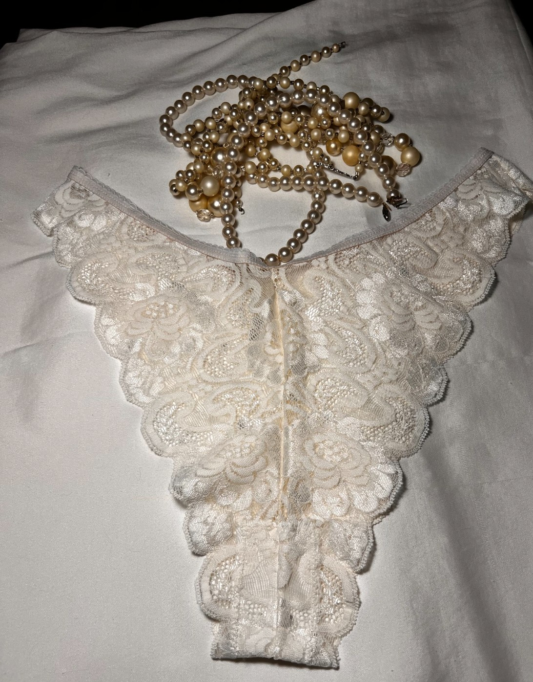 NEW Victoria’s Secret VTG 80s-90s Gold Label High Cut Tanga Lace Panty M/L